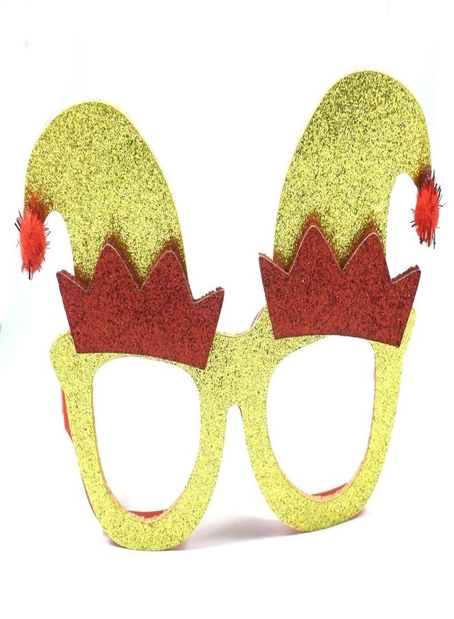 Partunay Santa Clause 1 Pcs Glitter Santa Claus Goggles Christmas Costume for Kids Adults Christmas Xmas Party Props Favor Christmas Gift For Kids (designe 7) - Image 2